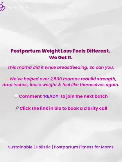 Postpartum weight loss feels different, and I get it. This mama did it while breastfeeding, and so can you. We've helped thousands of mamas feel like themselves again with a supportive, holistic plan.