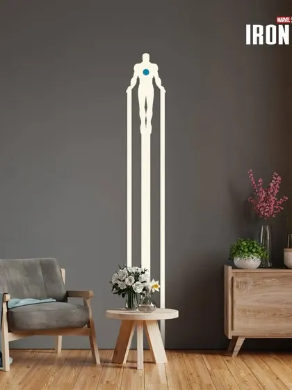 A minimalist Iron Man silhouette design, perfect for adding a subtle nod to the superhero in a more grown-up space.