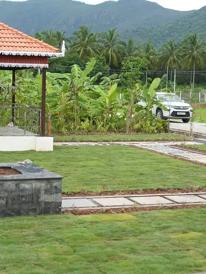 After: The completed project, a tranquil and functional outdoor area perfect for relaxing, with the gazebo now feeling like an integrated part of the garden.