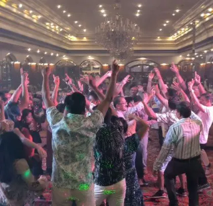 A Hawaiian-themed corporate party for the Indian Academy of Pediatrics.