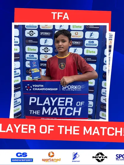 A jaw-dropping performance earns this young player the Player of the Match award.