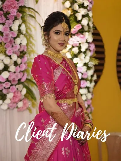 Our client's testimonial inspires us to work harder. This beautiful client chose a traditional South Indian look with our jewelry, and she looks absolutely divine.