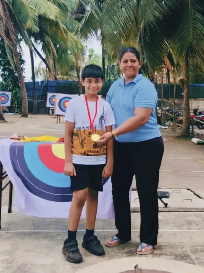 Another happy winner from our Under 9 tournament. We create a supportive environment where kids can thrive.