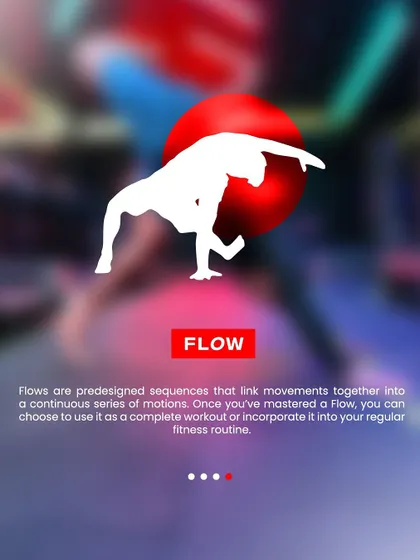 Once you master the individual movements, you link them together into a Flow. This continuous series of motions can become a complete workout or be incorporated into your regular fitness routine.