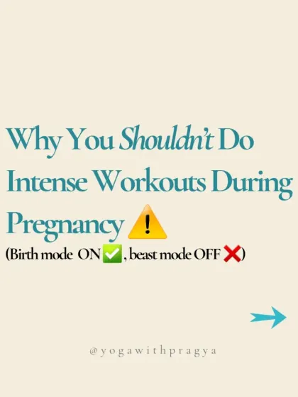 An informational series on why you shouldn't do intense workouts during pregnancy. It's a time for "birth mode," not "beast mode."