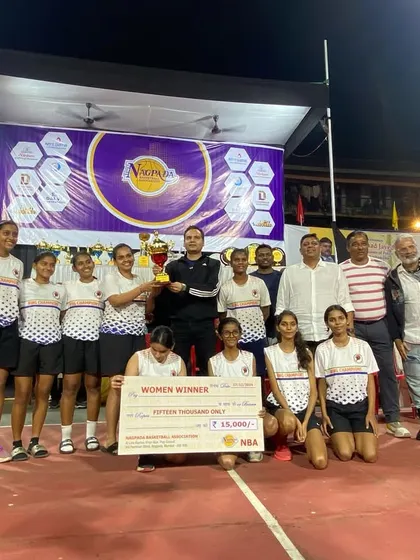 Our victorious women's team celebrating their championship win at the Nagpada tournament. Their teamwork and grit were an inspiration to watch.