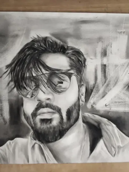 A gallery of my portraits created using the dry brush technique with black oil paint. This method allows for incredible realism and texture, perfect for capturing every detail from hair to clothing.