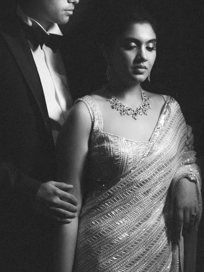 A classic, elegant black and white portrait. We help create timeless memories that you will cherish forever.