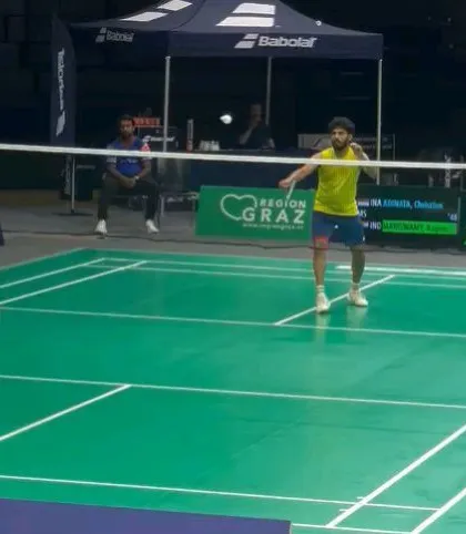 A shot from a competitive match at the Austrian Open 2024. Our players are trained to handle the pressure of international tournaments.