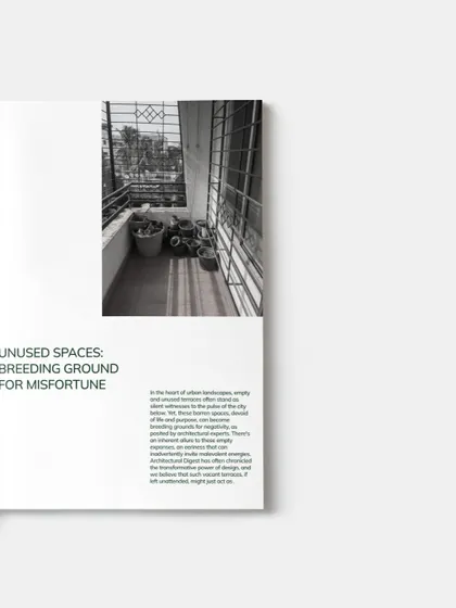 Unused spaces can often feel stagnant. A cluttered or forgotten balcony, as depicted here, can be reimagined as a source of positive energy and purpose, a place that contributes to the well-being of the home.