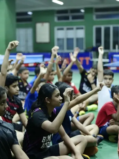 Our players actively participating in a mental toughness workshop, learning techniques for emotional management and maintaining focus during critical game situations.