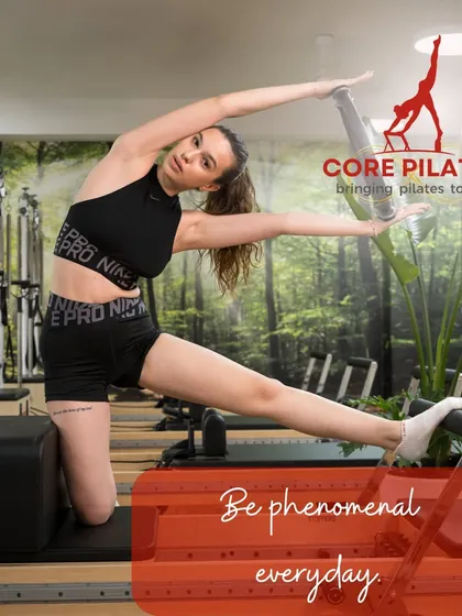 Be phenomenal everyday. This side stretch on the Reformer box opens up the entire side body while strengthening the obliques.