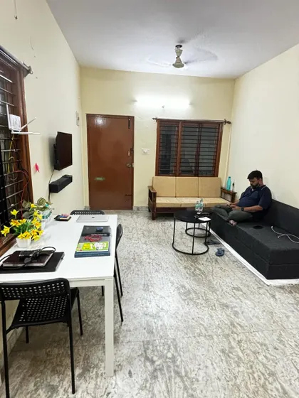 **Bangalore Office Setup in Progress.** Another view of our Bangalore office taking shape. Every piece of furniture, every new corner, is a step towards building a new hub for our clients.