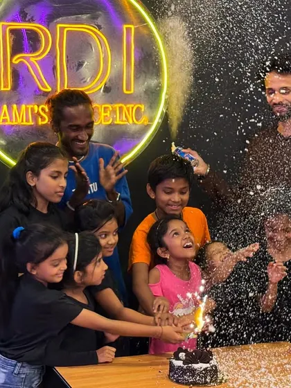The magical moment when the sparklers are lit. The excitement and wonder on the kids' faces during our celebrations is priceless.
