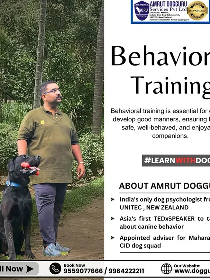 Behavioral training is essential for developing good manners and ensuring your dog is a safe, well-behaved, and enjoyable companion. Here I am with a happy client.