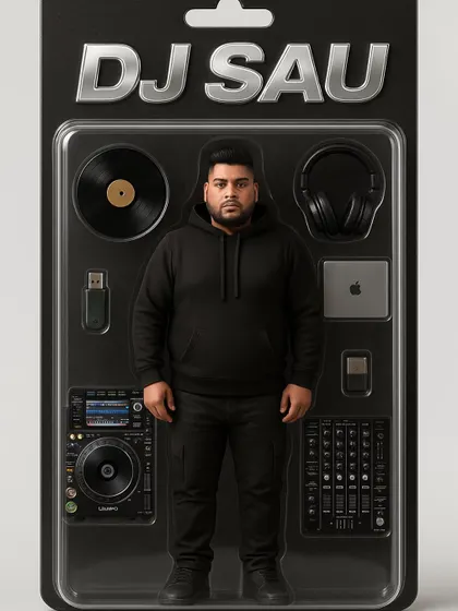 My very own action figure set. It comes complete with decks, a laptop, and all the gear I need to rock a party.