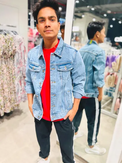 A candid photo in a store. My urban style is a reflection of the dance culture I am a part of.