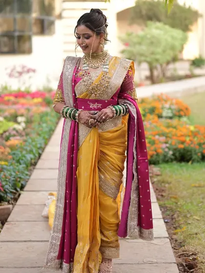 Walking through a garden of flowers, this bride looks like a dream. The soft, natural makeup is perfect for a daytime wedding ceremony, ensuring she looks fresh and beautiful.