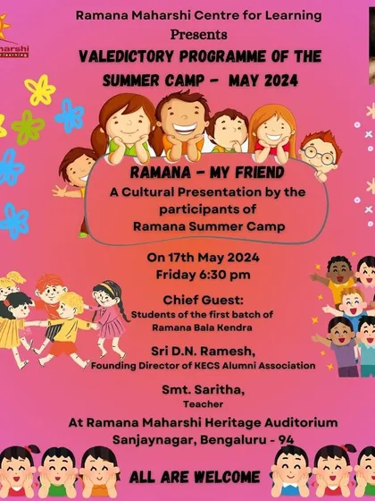 A duplicate of Image 18, this poster announces the final performance of the summer camp, a culmination of the children's learning journey in music, dance, and theatre.