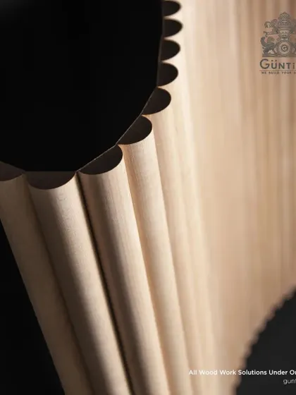 A close-up of a traditional woodcarving. This level of detail can be incorporated into custom furniture pieces, adding a touch of classic artistry to your home.
