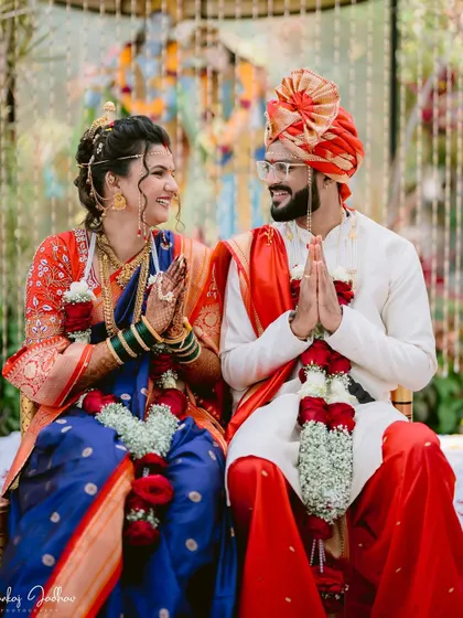 A moment of shared gratitude and respect during the wedding ceremony.