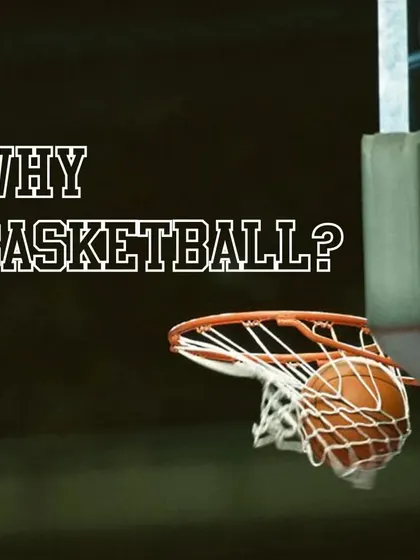 A close-up of a basketball swishing through the net. This image answers the question "Why basketball?" with the pure satisfaction of a perfect shot.