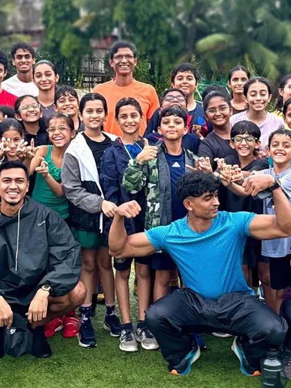 A snapshot of our amazing community. Coaches and athletes, young and old, all sharing a post-workout moment. This is what makes it all worthwhile.