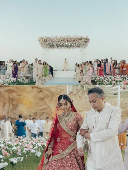 A father walking his daughter down the aisle. It's a journey of love, memories, and new beginnings, and we ensure the setting is as beautiful as the emotion of the moment.