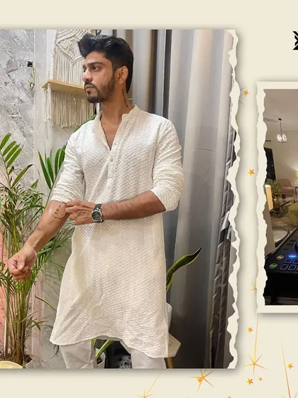 Dressed in a traditional kurta for a Diwali house party, with my DJ setup ready to go. I adapt my style to fit the occasion perfectly.