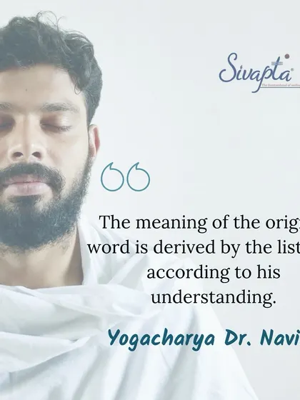 A thought on perception: the meaning of any teaching is ultimately derived by the listener's own understanding and level of consciousness.