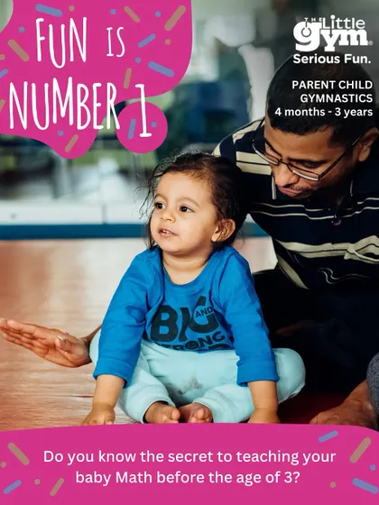 A collection of posters for our "Fun is Number 1" theme, showing how we turn math concepts into movement and play for all age groups.