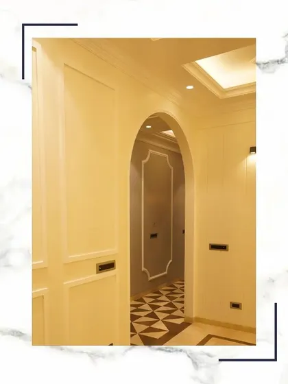 An arched doorway is a timeless architectural feature. It softens the lines of a space and creates an elegant transition from one room to another, promising cherished memories.