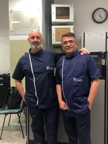 With the maestro Dr. Fundaro at a cadaveric dissection course in Bangkok. Learning from and collaborating with global experts is key to advancing our collective knowledge.