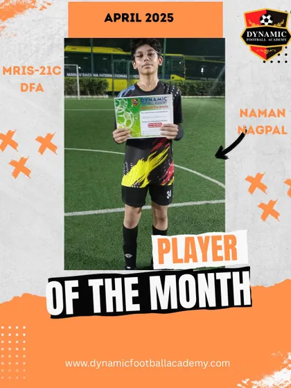 Naman Magpal, Player of the Month for April 2025.