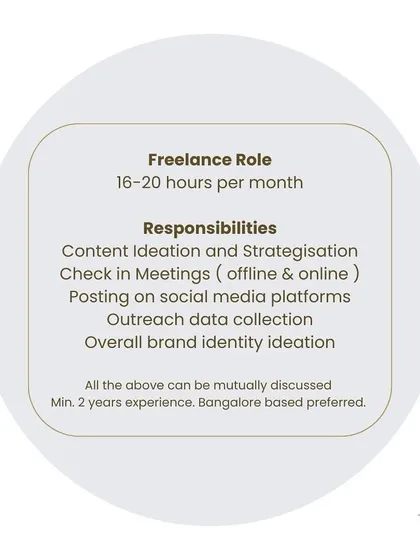 A hiring post for a freelance social media and content strategist. This shows that my firm, Window Works, is growing and that I am building a team.