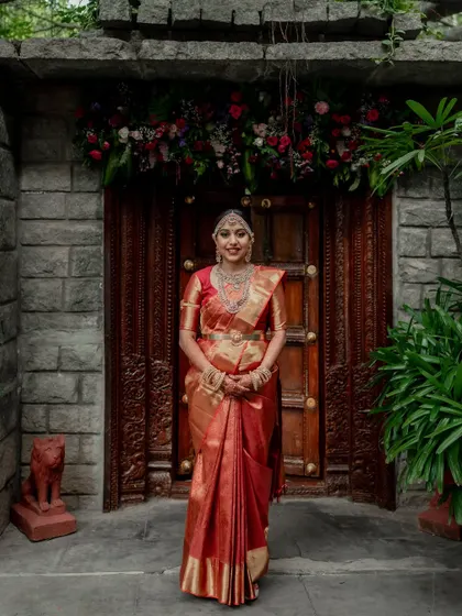 A moment of quiet connection amidst the grandeur of The Tamarind Tree. We love using the venue's stunning architecture to frame our couples, creating a story of romance and tradition.