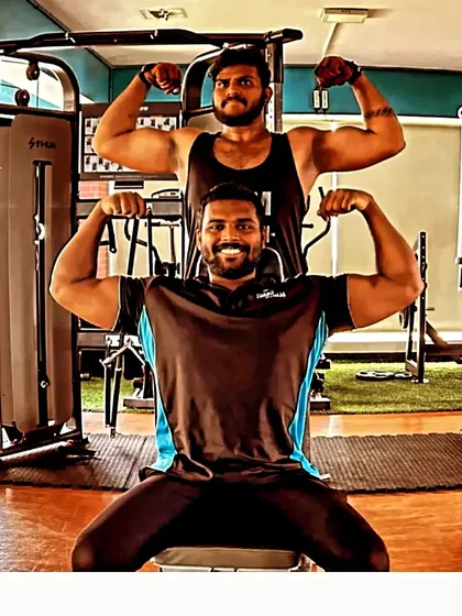 Celebrating progress with a client. Building muscle is a journey, and I'm there to support and motivate you every step of the way.