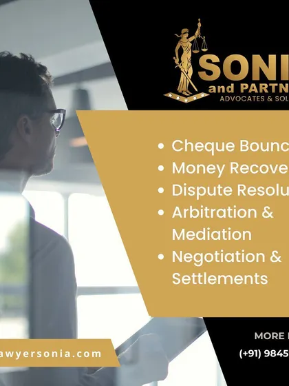 Financial disputes require a swift and strategic response. I have a strong track record in money recovery suits and handling cheque bounce litigation. I also facilitate dispute resolution through alternative methods like arbitration and mediation to find the most practical and cost effective solution for you.