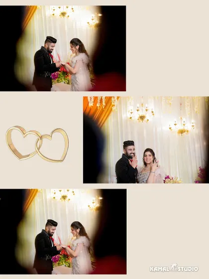 An extensive collection from an engagement, showing the couple's dance, portraits, cake cutting, and moments with family and friends.