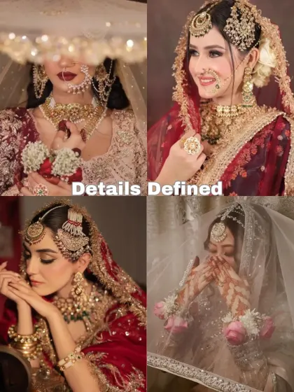 Details Defined. Your jewelry, your henna, your smile. This set of photos focuses on capturing the intricate details of your bridal look, from the nath to the haath phool.