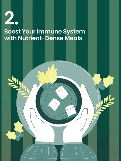 One of our winter essentials is to boost your immune system with nutrient-dense meals. Warm soups and hearty dishes packed with vitamins can help you stay strong during the colder months.