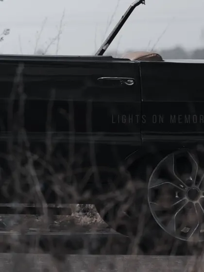 An artistic, moody shot focusing on the details of a vintage car used in a pre-wedding shoot. We pay attention to every element that contributes to the story of your session.