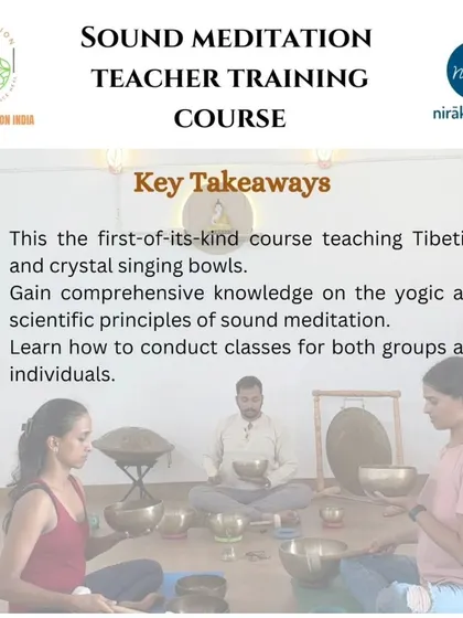 Announcing our collaboration with Nirakula Yoga for a weekend TTC in July and August. Learn to conduct sound meditation classes for both groups and individuals.
