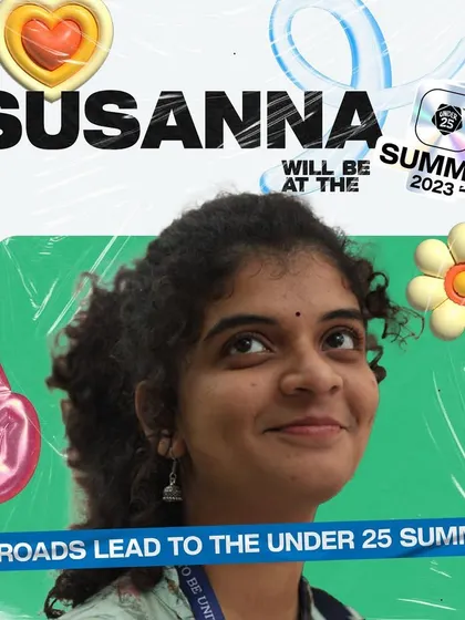 A fun, graphic poster for my appearance at the Under 25 Summit. This really captures the youthful, creative vibe of the festival.