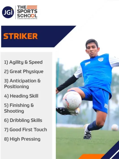 The key attributes of a striker, from agility and finishing to high pressing. Our training is designed to develop every skill required for this critical position.
