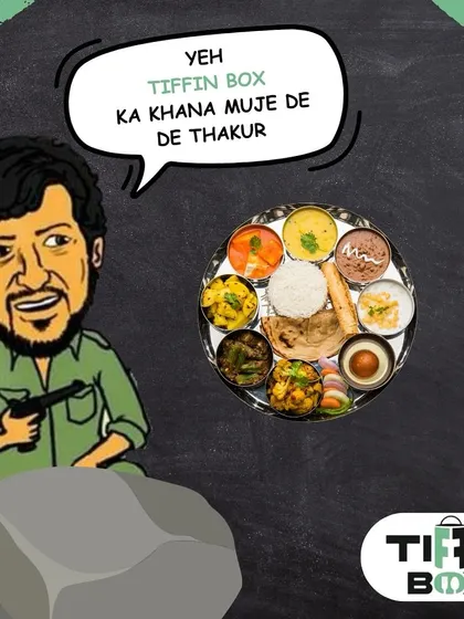 Yeh Tiffin Box ka khana mujhe de de Thakur! Even Gabbar can't resist the taste of our homestyle food. We've got the flavors that make you feel right at home.