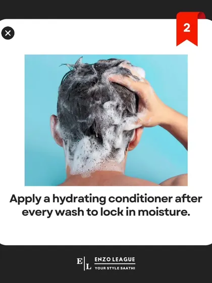 Conditioner is not just for women. Applying a hydrating conditioner after every wash is a crucial step for men to lock in moisture and keep hair soft and healthy.