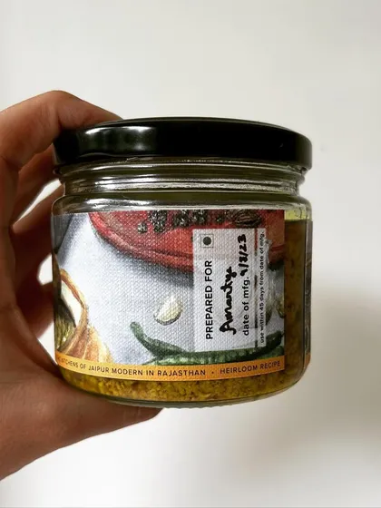 Each jar of our raw mango mustard is freshly prepared and dated, ensuring you get the best flavor.