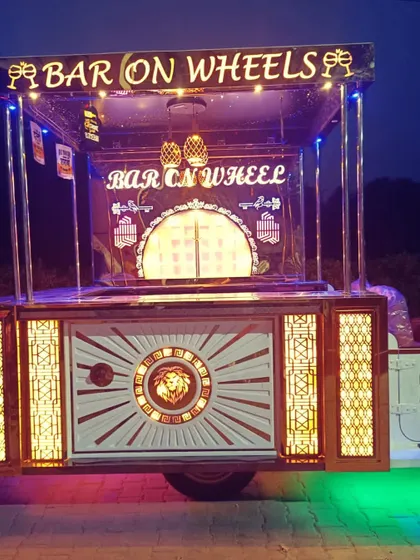 Meet our 'Bar On Wheels', a fully equipped mobile bar that brings the complete premium cocktail experience anywhere. It's perfect for outdoor events, festivals, and weddings, designed to be a spectacle in itself.