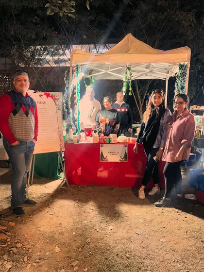 My family visiting my stall at the end of a long market day. Their support means the world to me and keeps me going.